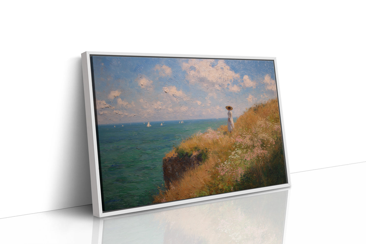 Seaside Reverie on Golden Cliffs