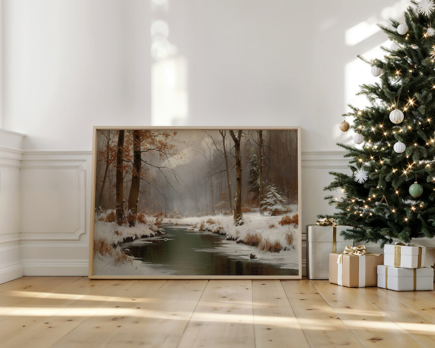 Winter Stream Carries Autumn's Memory