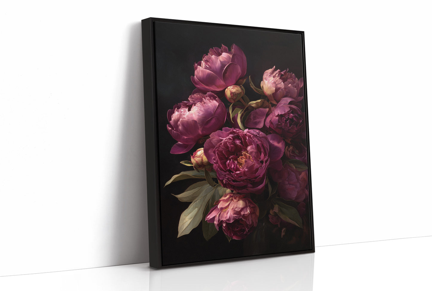 Velvet Blooms Against Midnight Walls