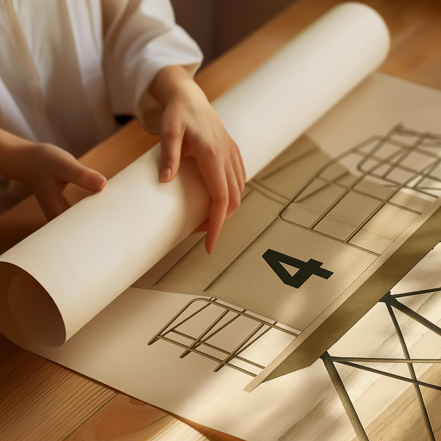 Lifeguard Tower No 4 in Sepia Calm