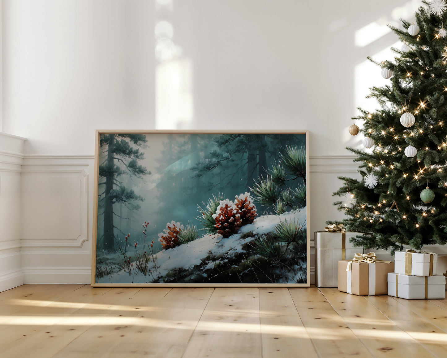 Winter Pinecones Paint Moonlit Stories