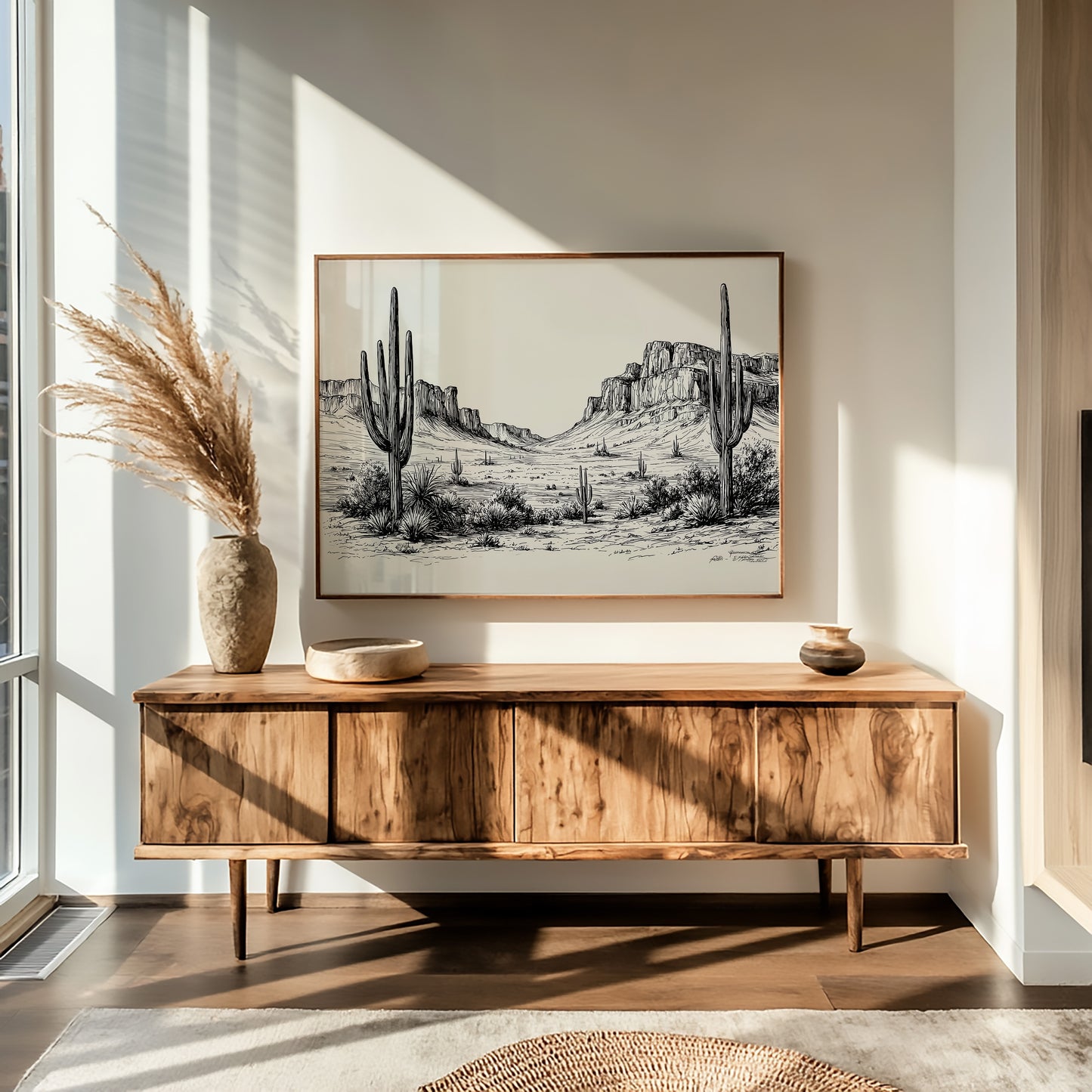 Saguaros Stand Like Ancient Sentinels