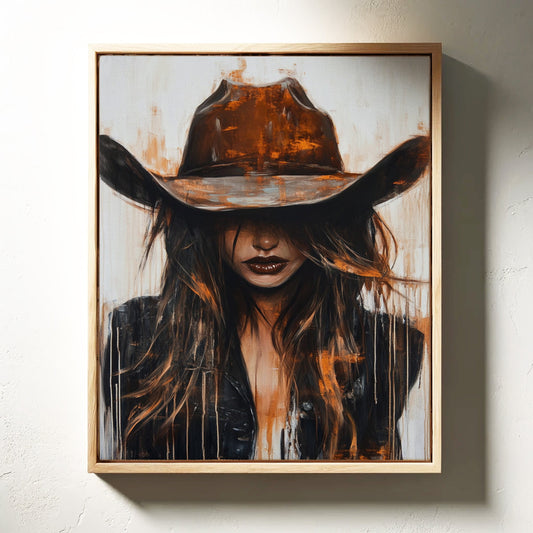 Cowgirl in Crimson – Modern Western Grit