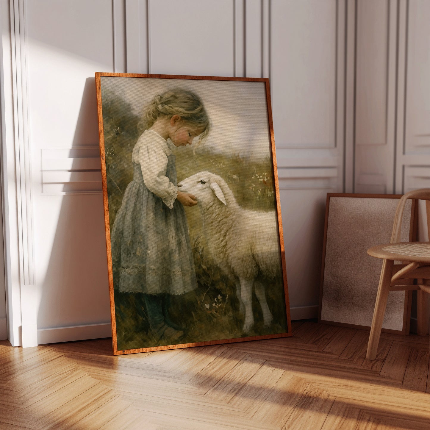 Little Shepherdess and Her Lamb