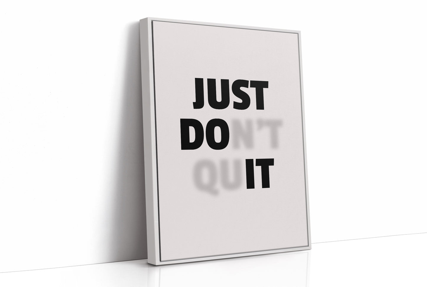 Just Do It No Excuses Typography