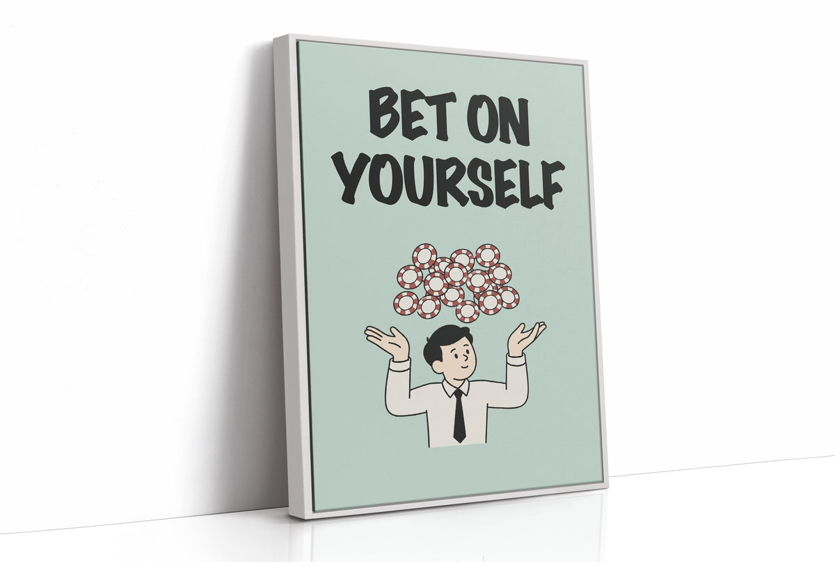 Bet on Yourself Poker Chip Art