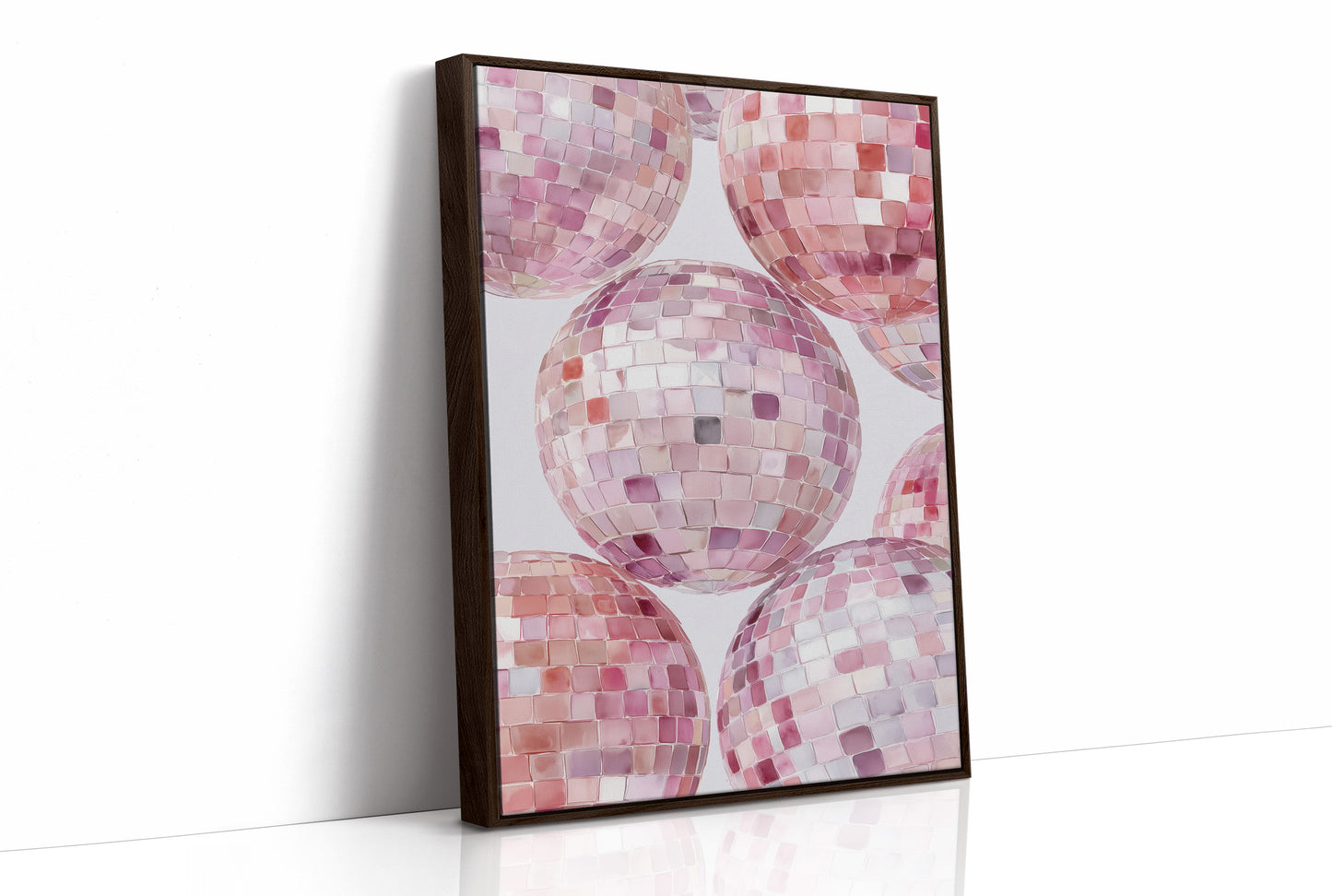 Blush Ballroom: Disco Spheres in Pink
