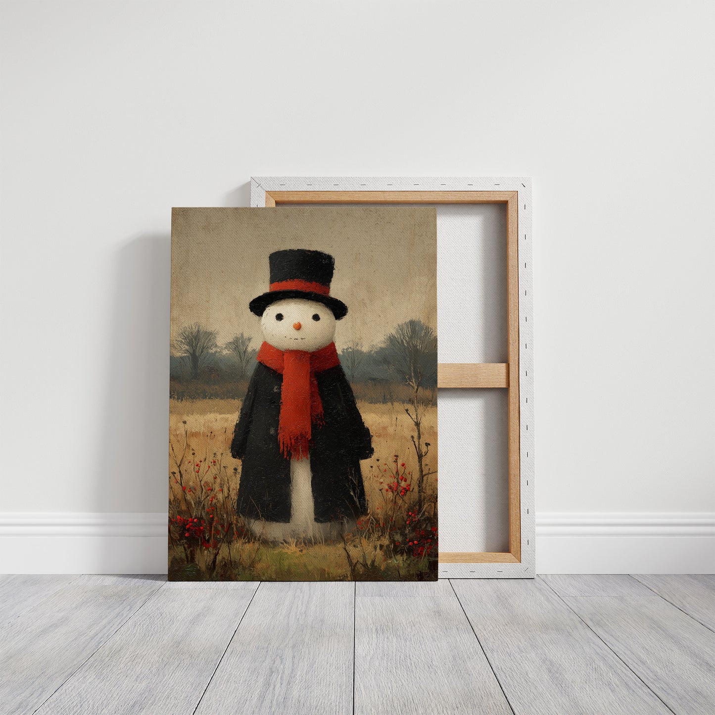 Snowman in the Meadow