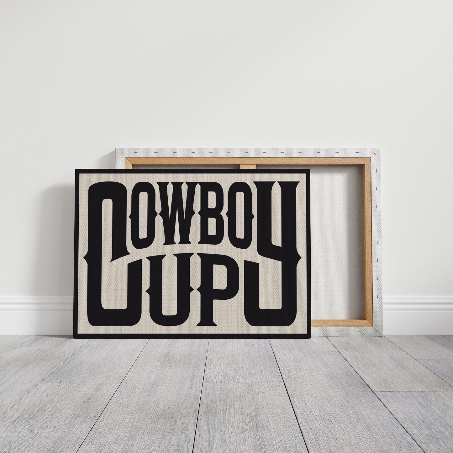 Cowboy Up Western Print in Black Ink