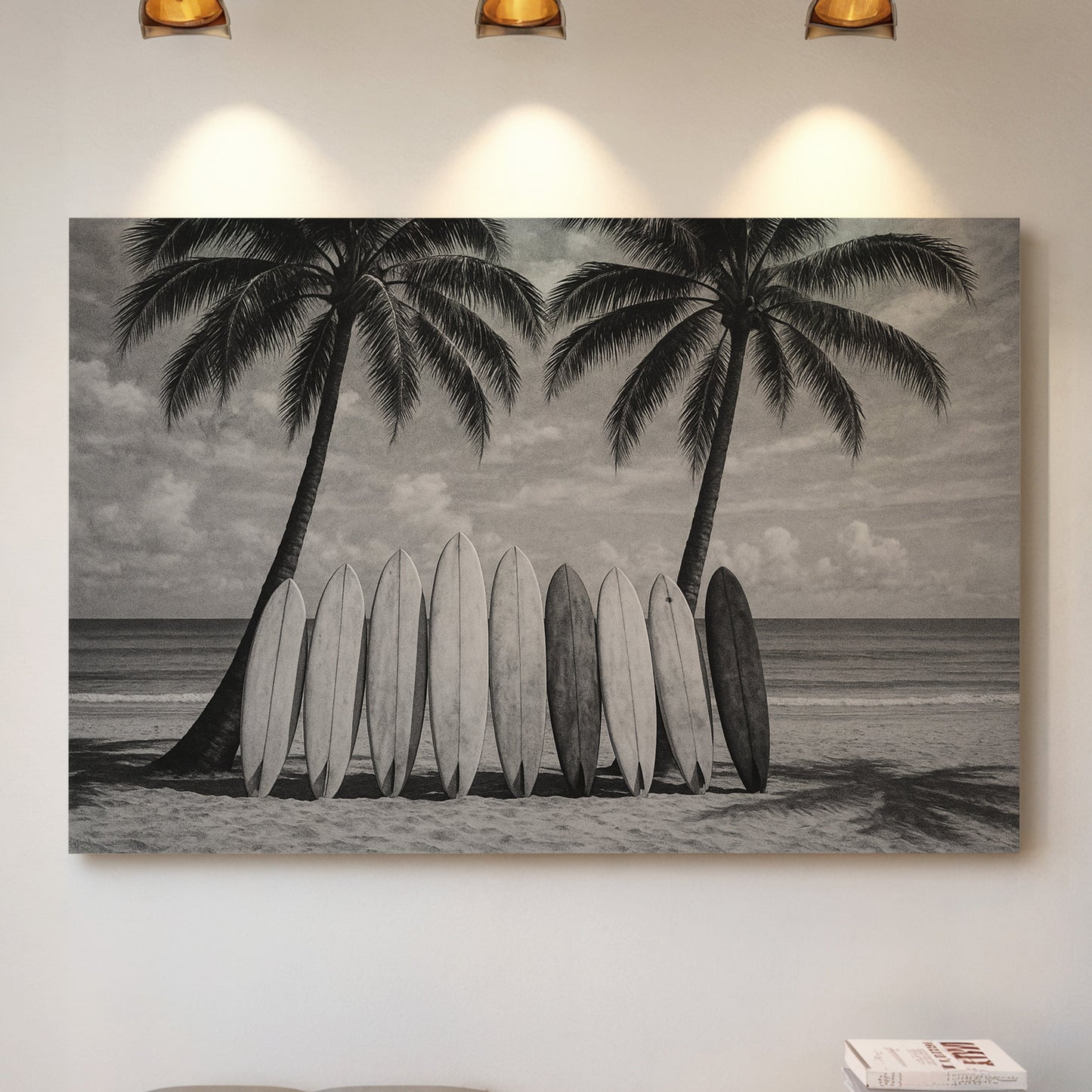 Surfboards and Palms in Paradise