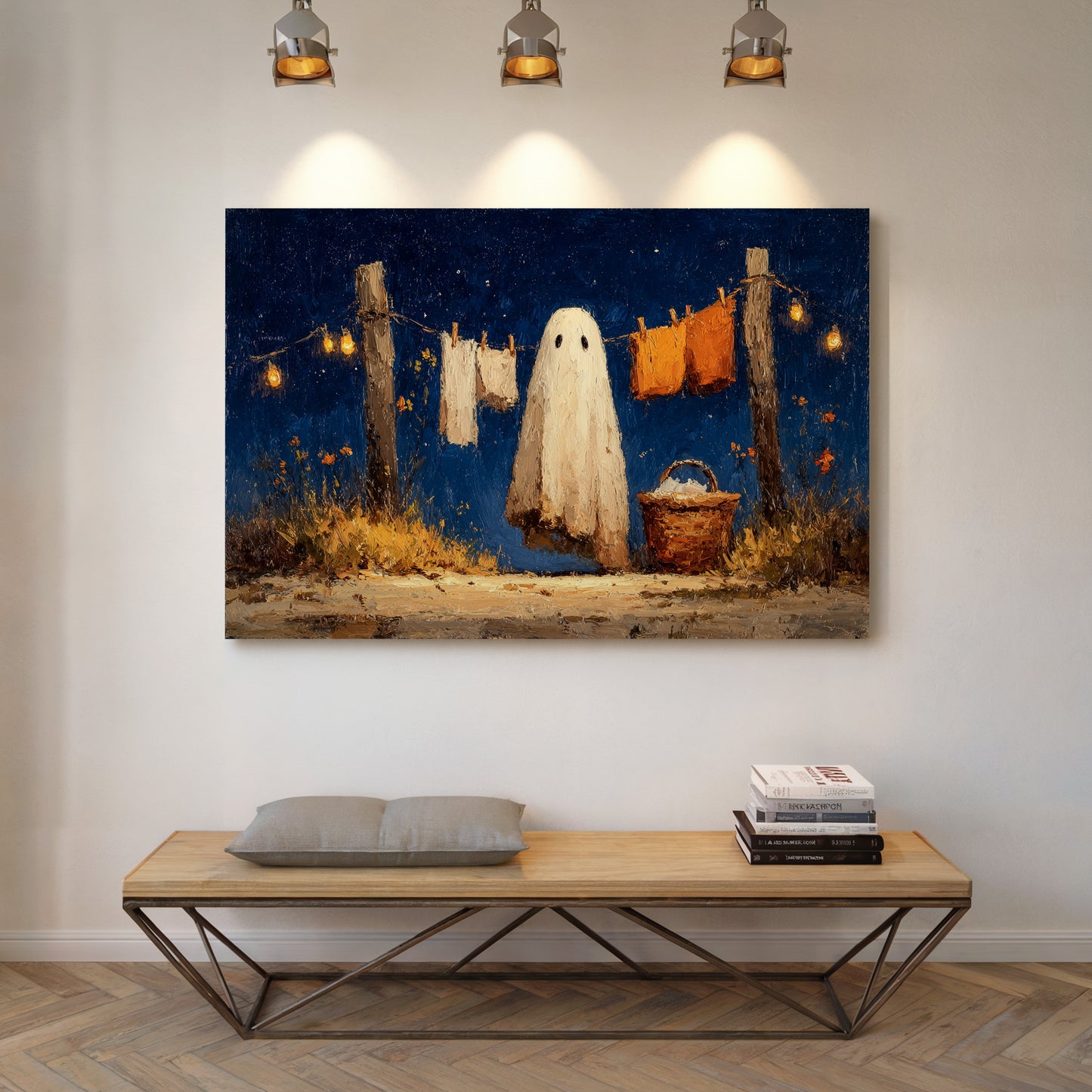 Laundry Day Beneath Starry Skies
