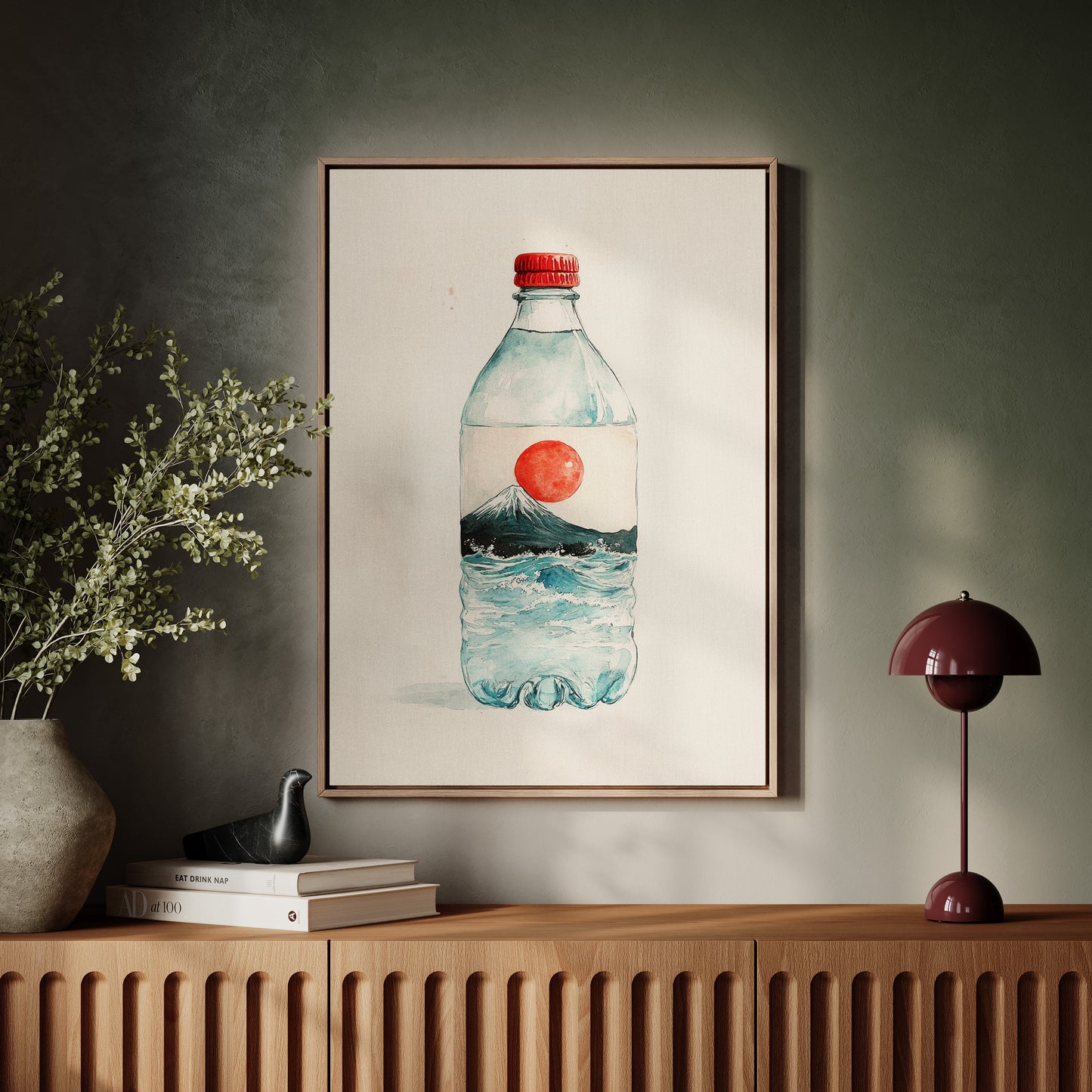Mount Fuji Flows In Bottle
