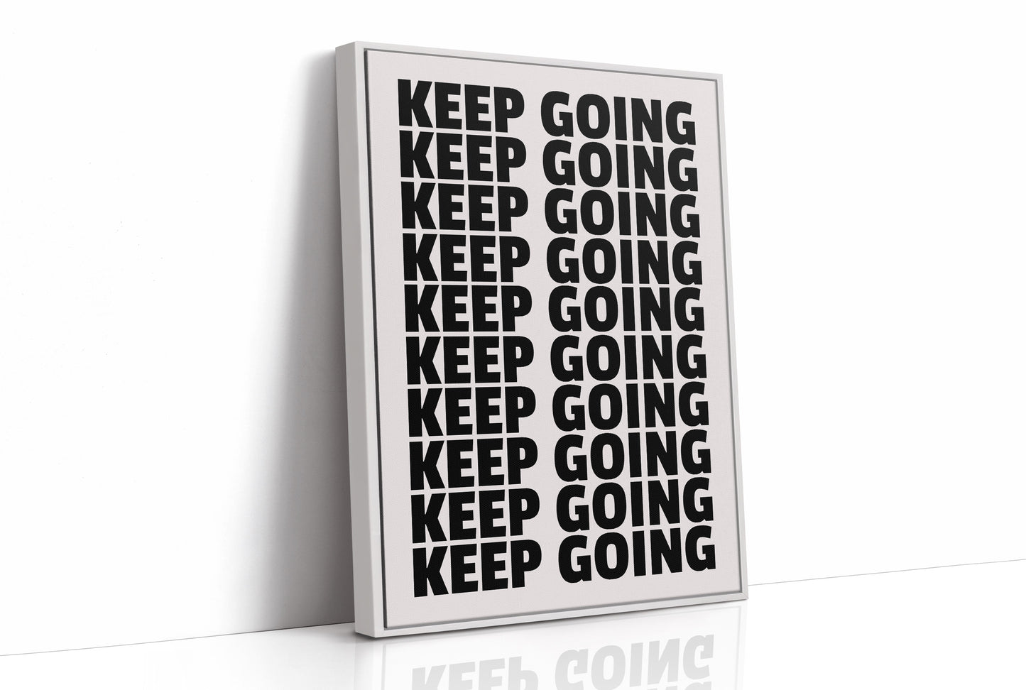Keep Going Bold Repeat Typography