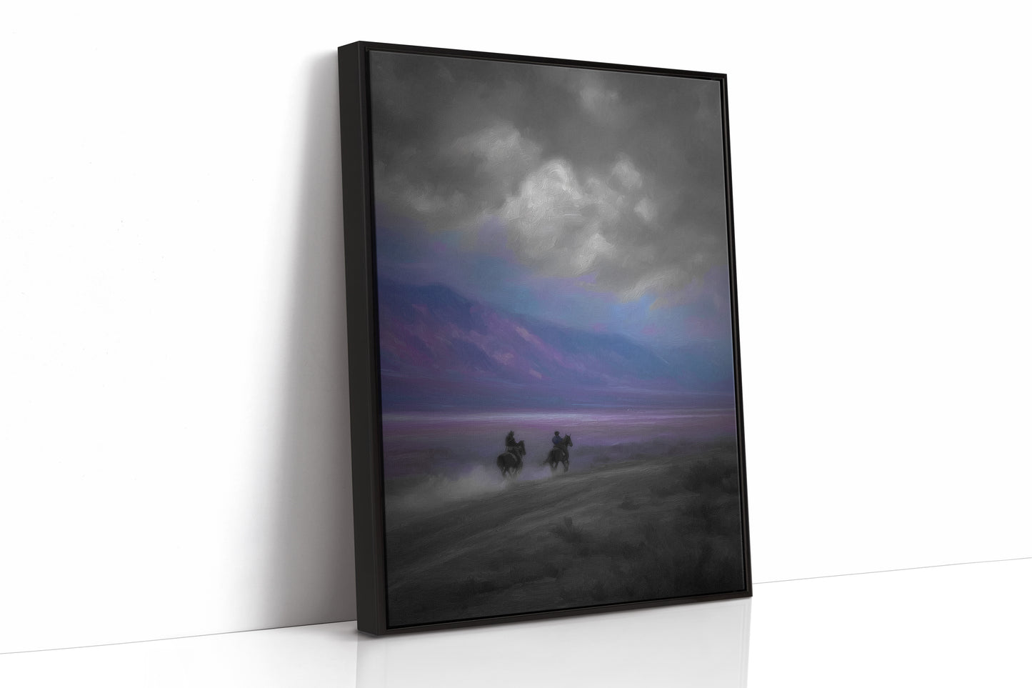 Twilight Riders Beneath Stormy Skies