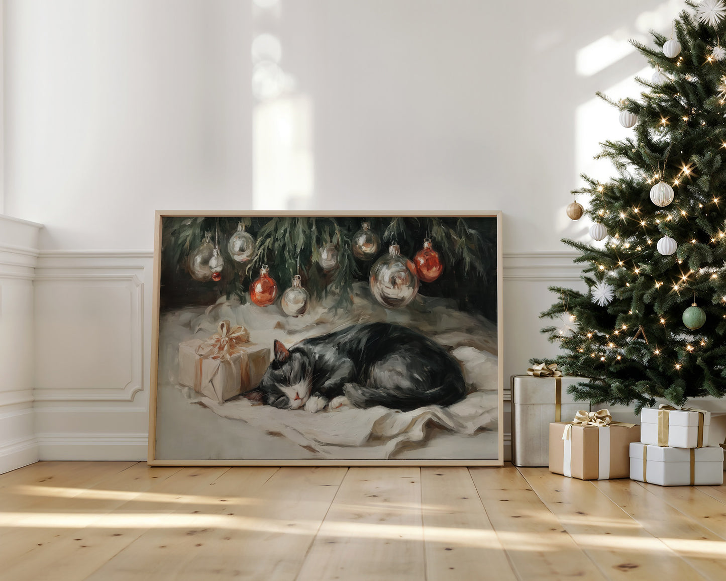 Silent Night Under Christmas Ornaments