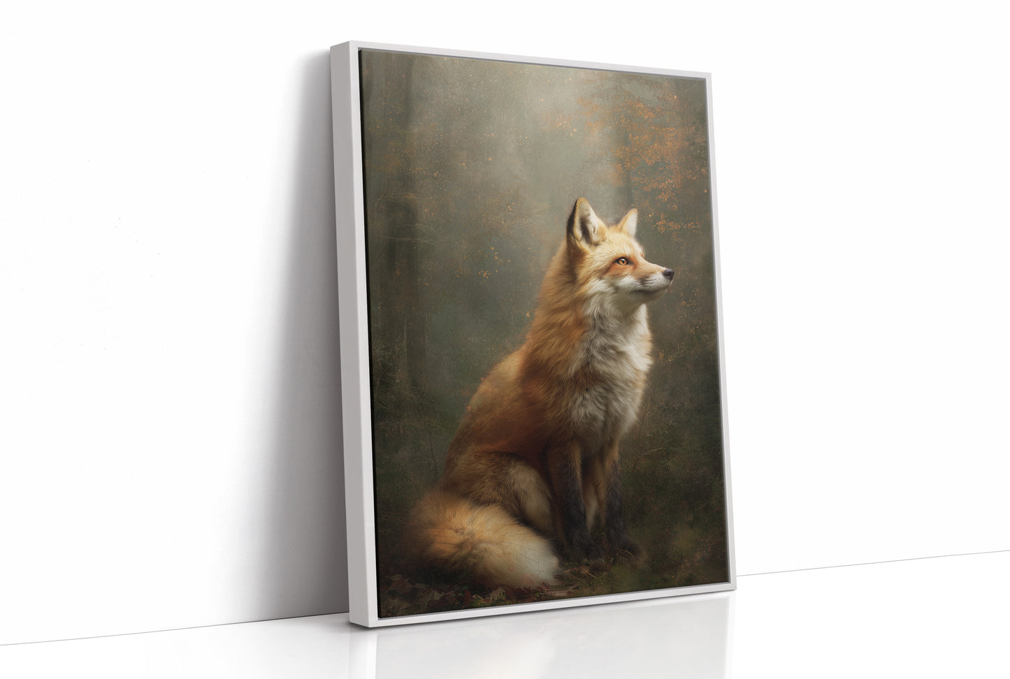 Noble Fox Against Autumn Mist