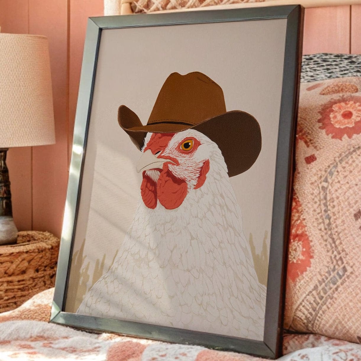 Ranch Hand Rooster Tips His Hat
