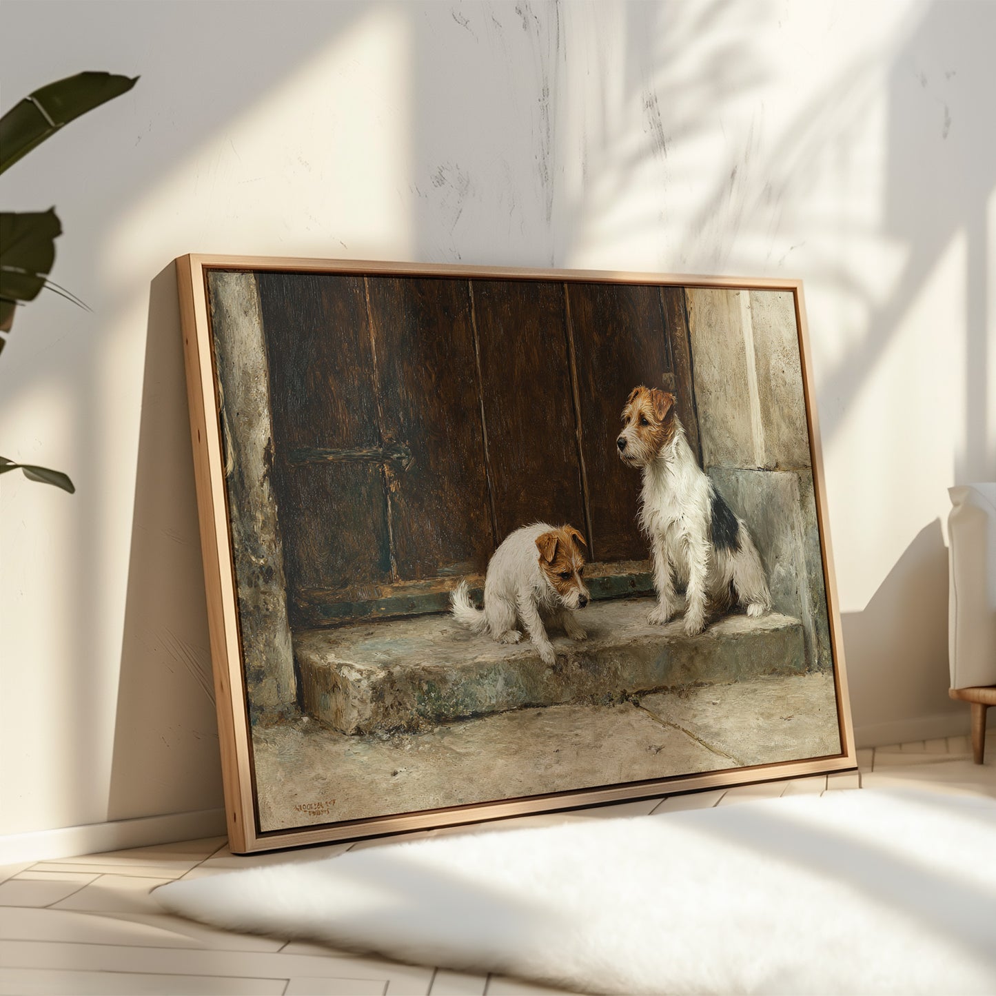 Terriers Guard Their Ancient Step