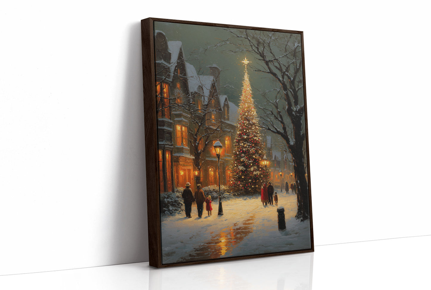 Winter Evening Glows Through Victorian Streets
