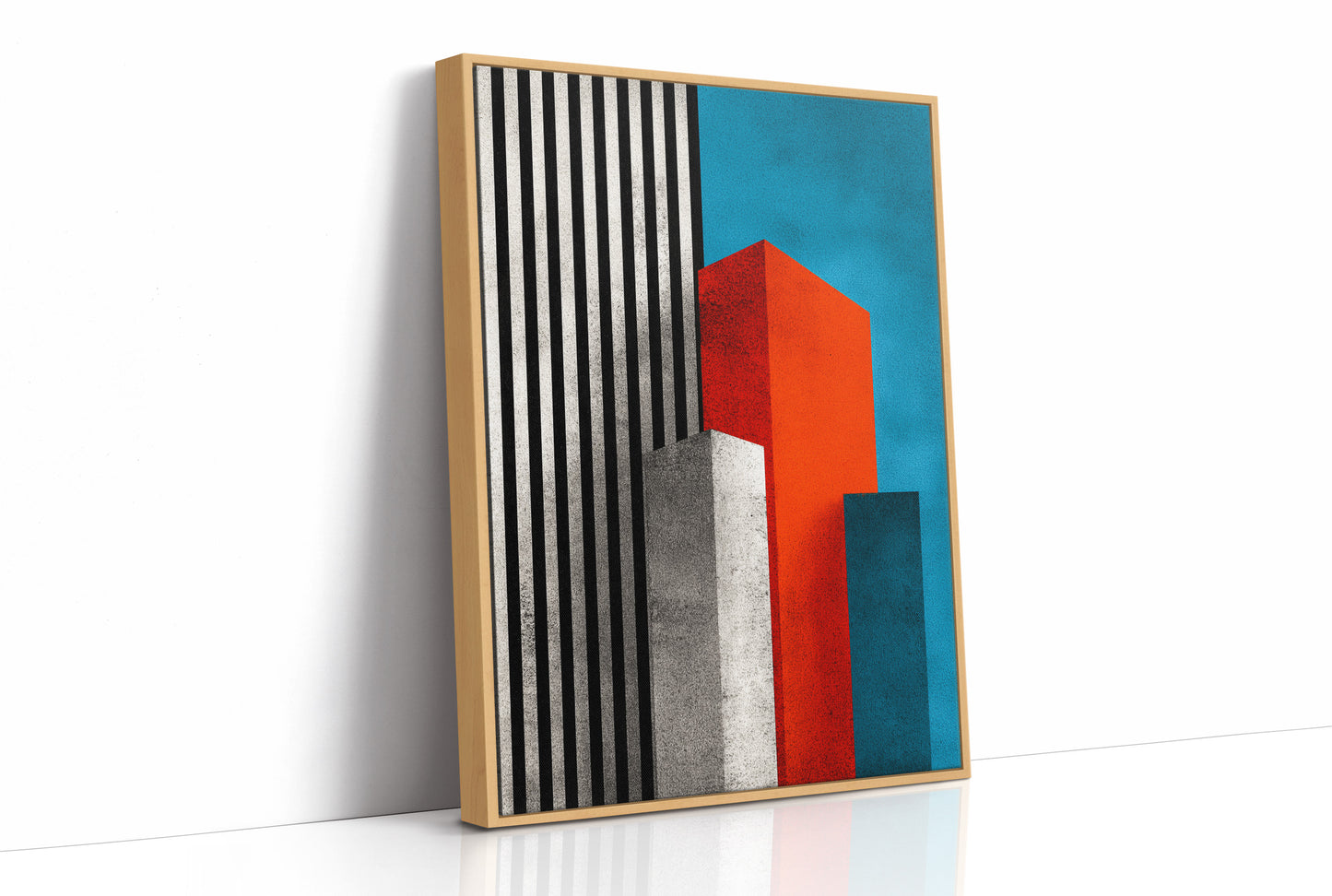 Towers in Red and Blue