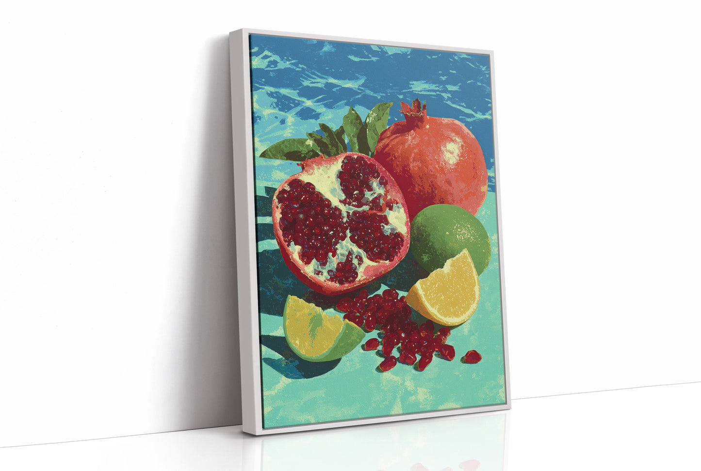 Pomegranate on Turquoise Tide