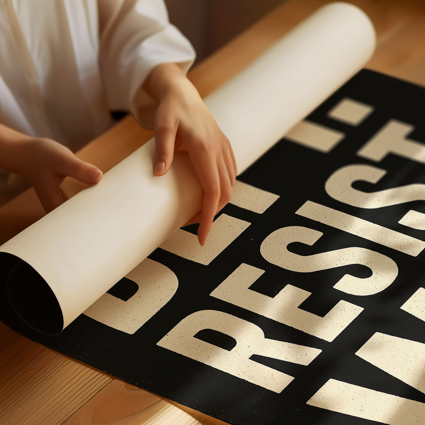 Defy Resist Win Bold Protest Print