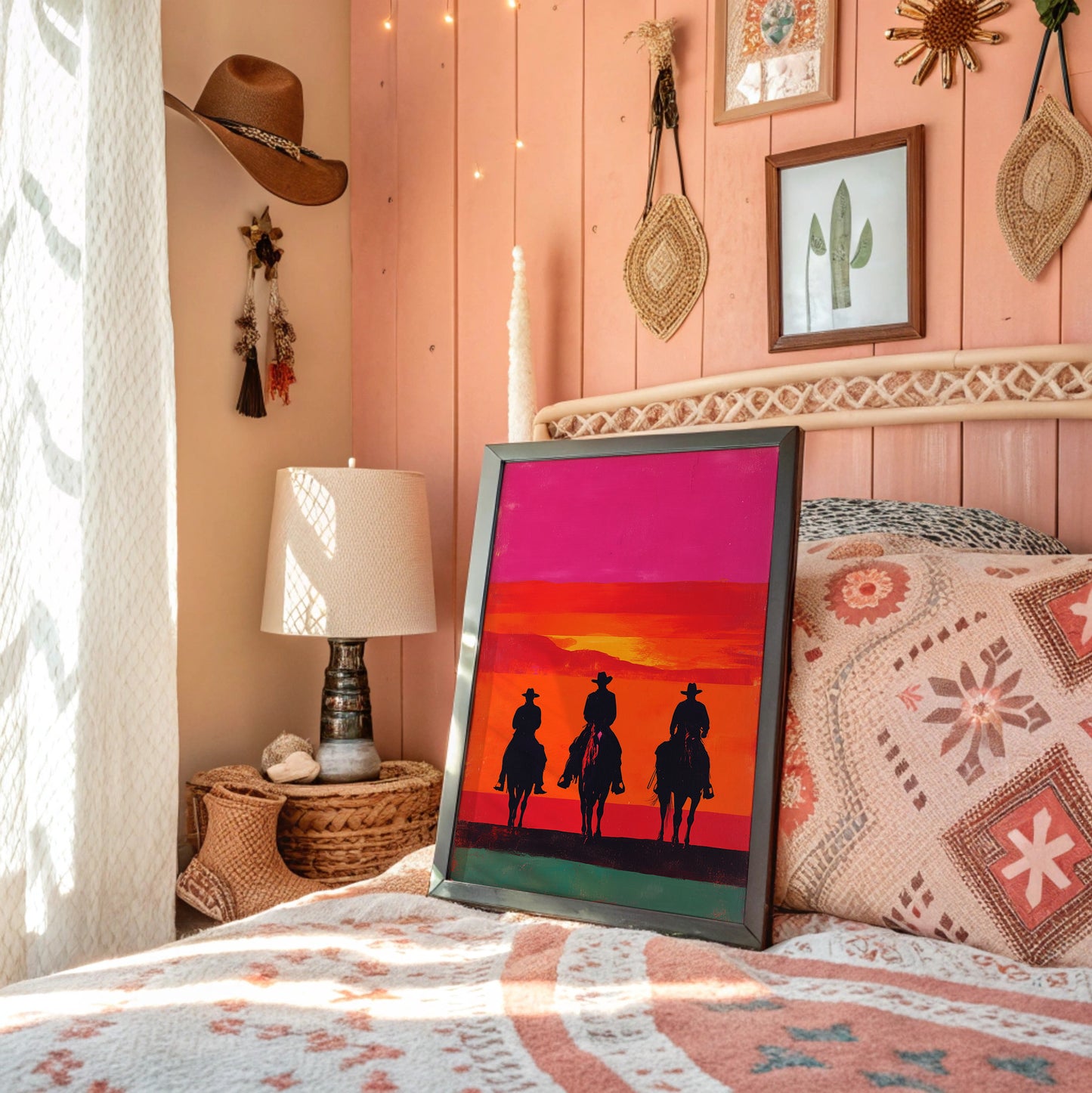 Sunset Calls Three Riders Home