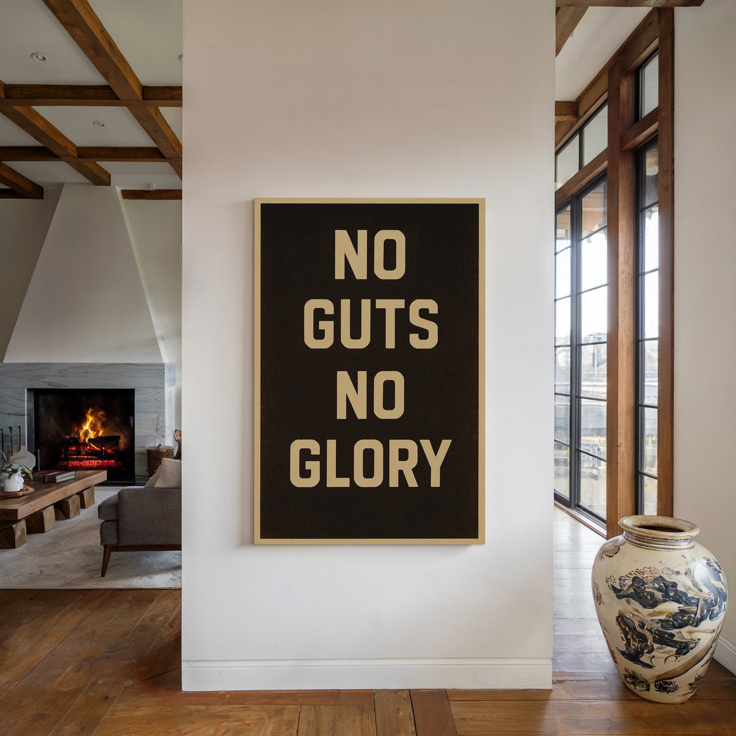 No Guts No Glory Vintage Poster