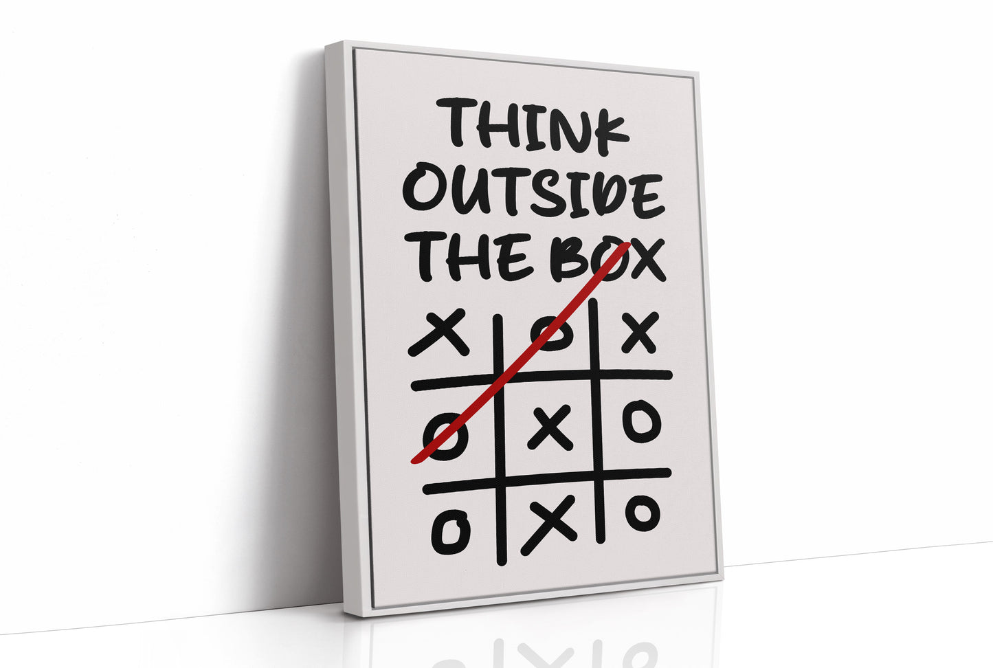 Think Outside The Box Tic Tac Toe Art