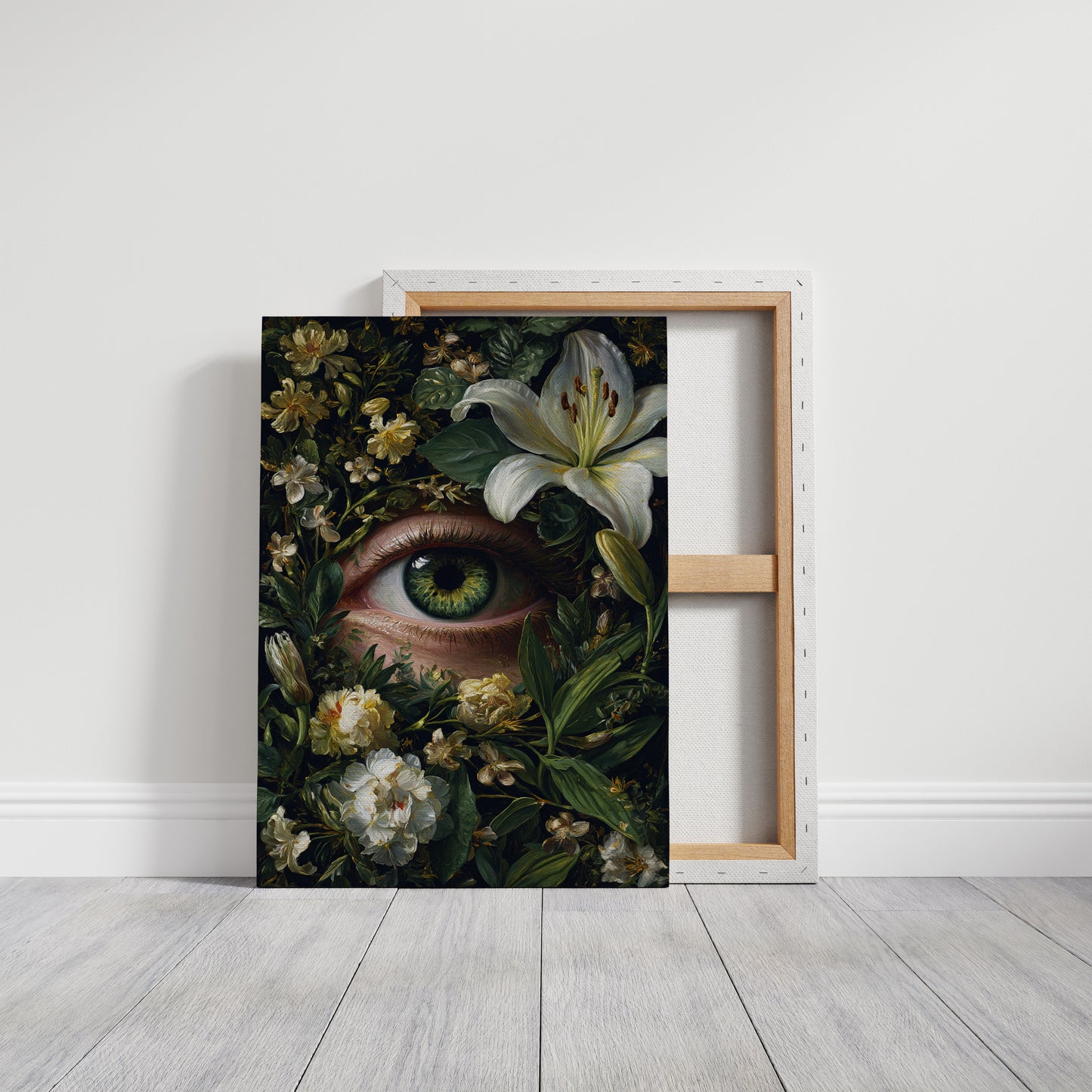 Gaze Beneath the Floral Veil