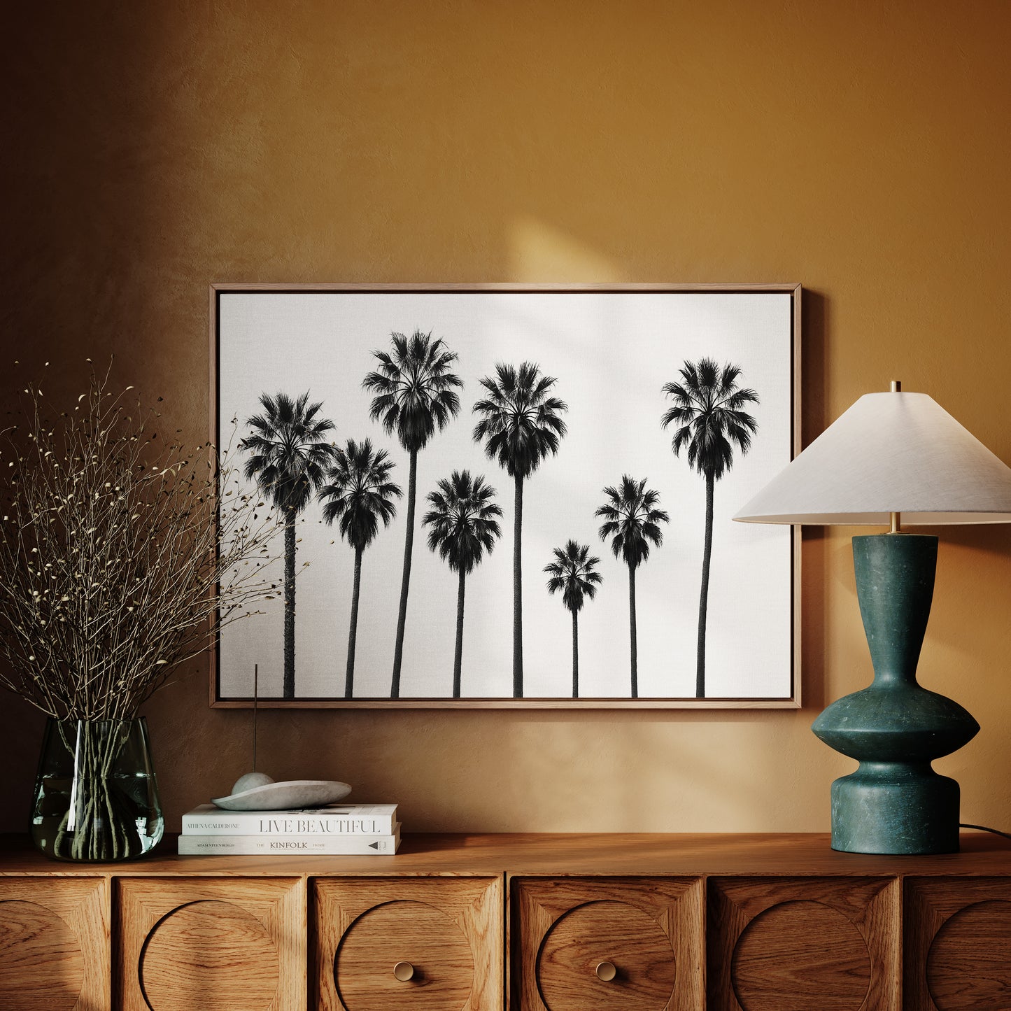 Seven Palms in Perfect Rhythm