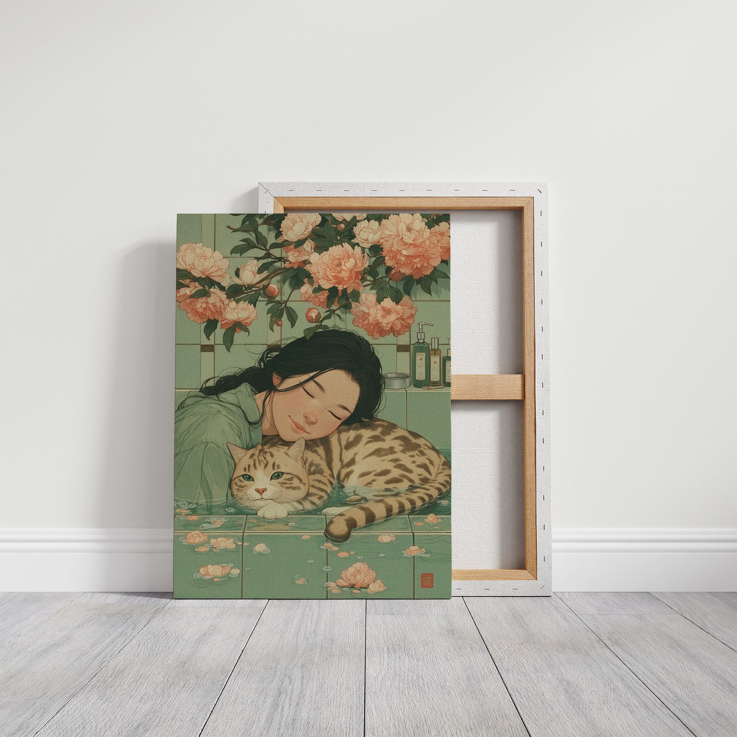 Peach Blossoms Guard Afternoon Dreams