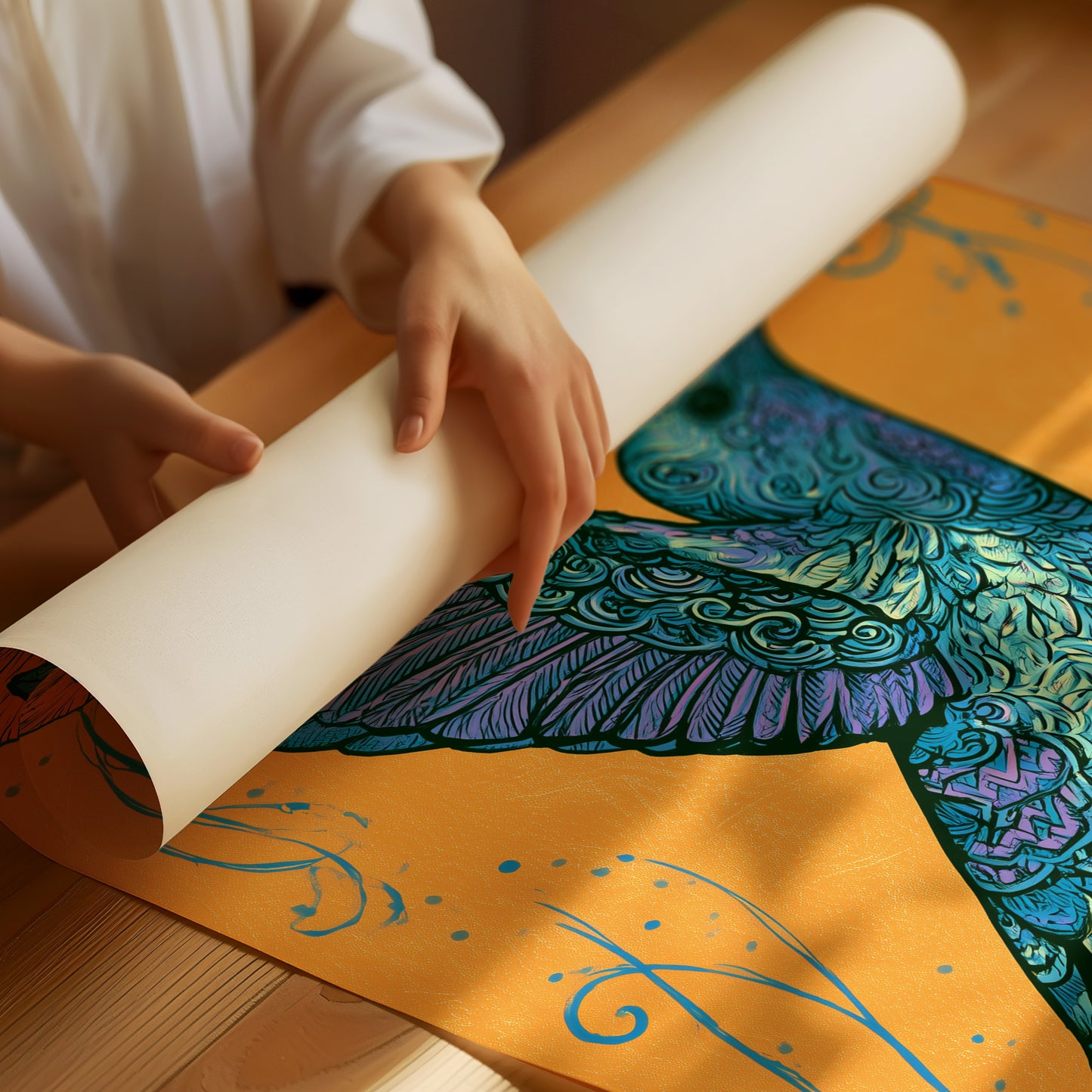 Hummingbird In Ornamental Bloom