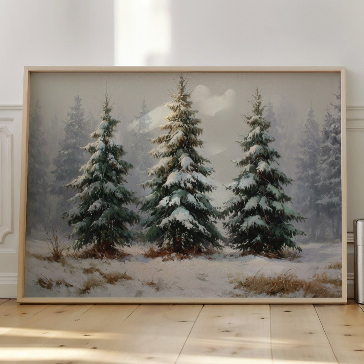 Snow Laden Pines Share Winter Tales