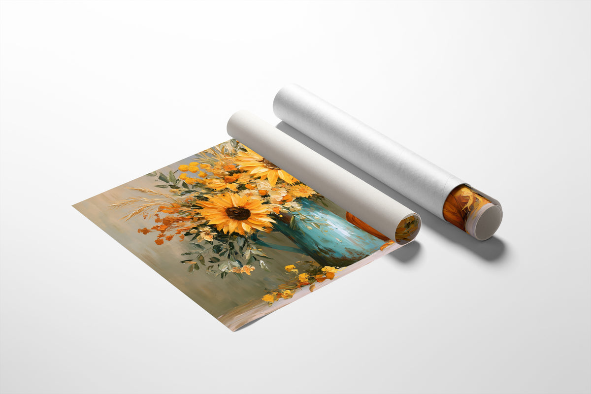 One Sunflower Fell Out of the Bouquet