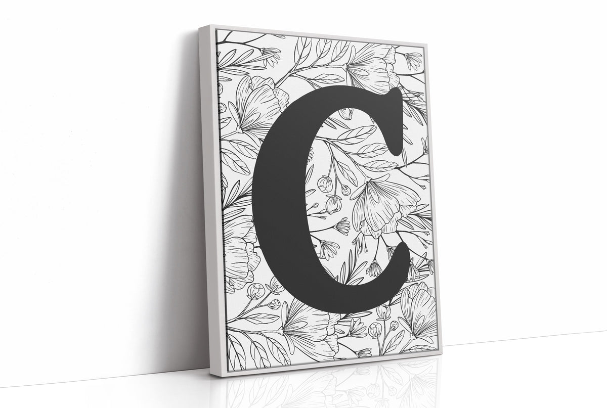 Botanical Letter C Monogram