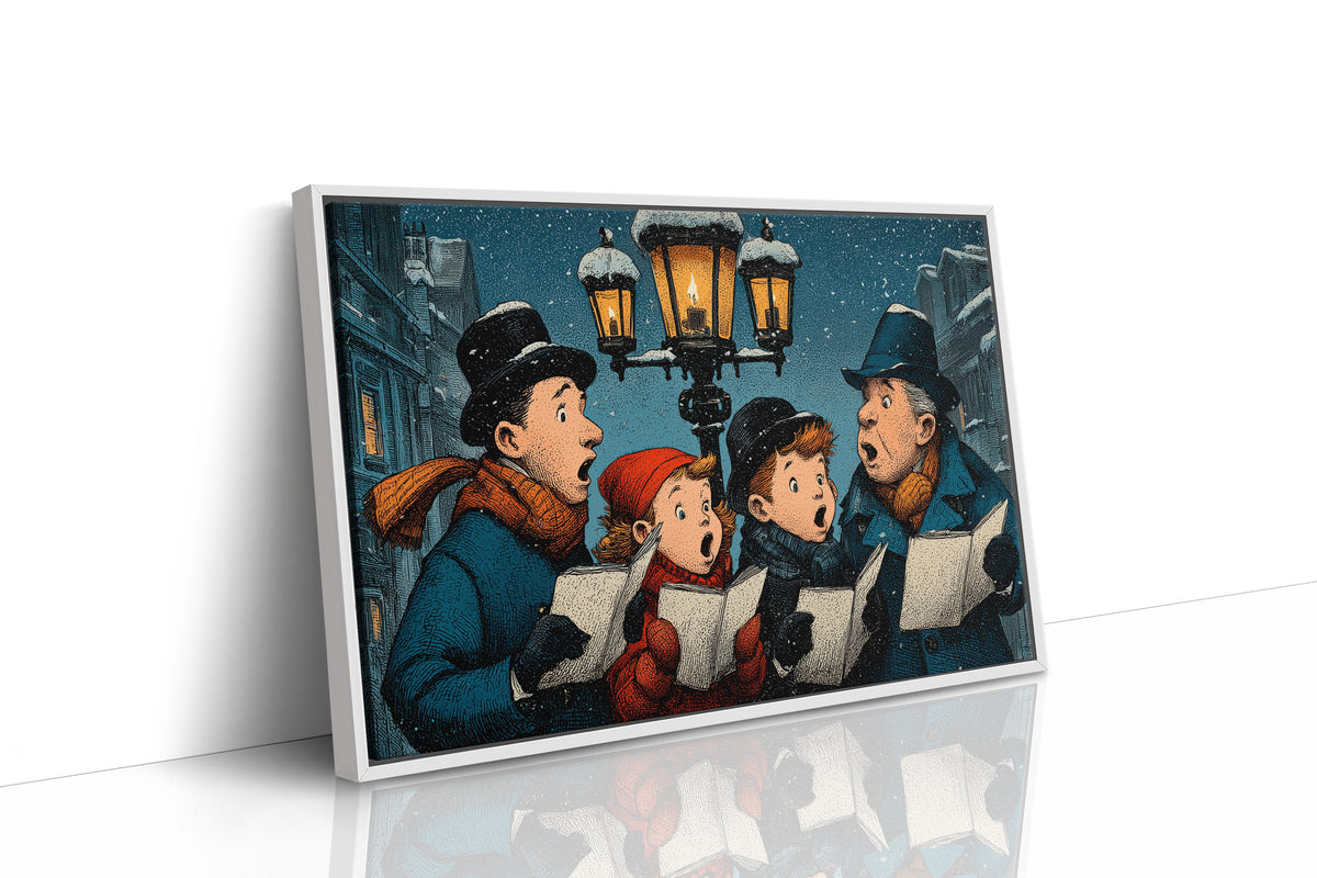 Carolers Hitting the High Note, Barely