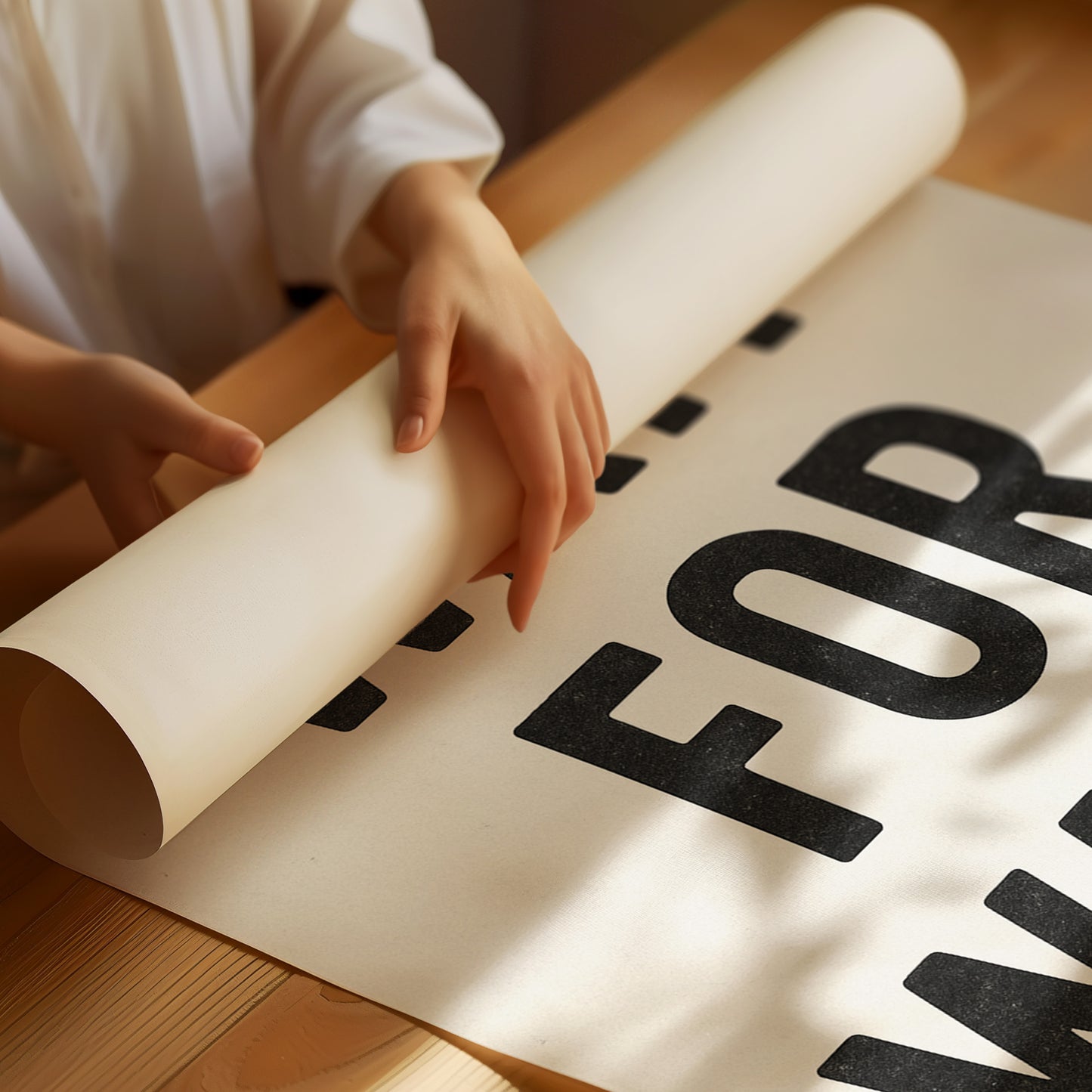 Wait for Waves Typography Print