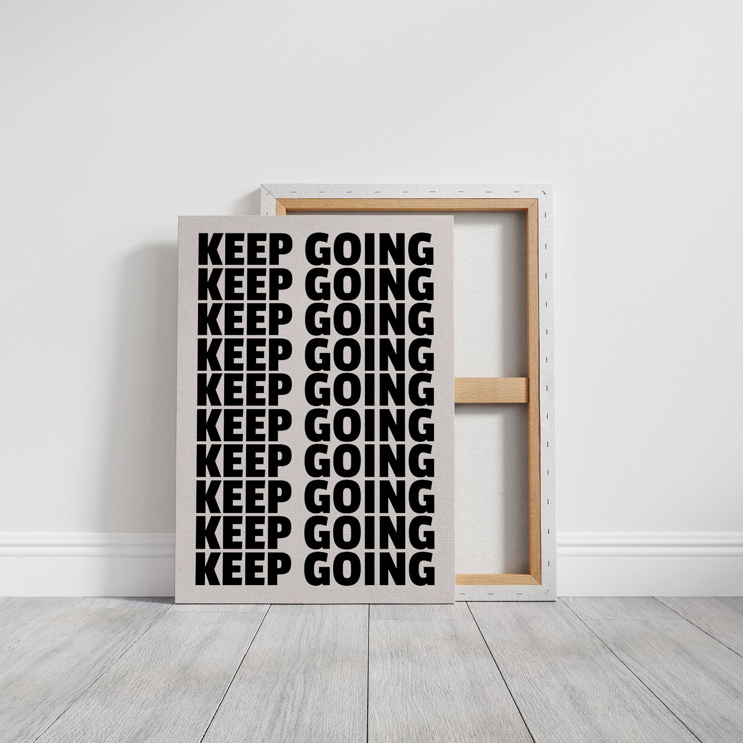 Keep Going Bold Repeat Typography