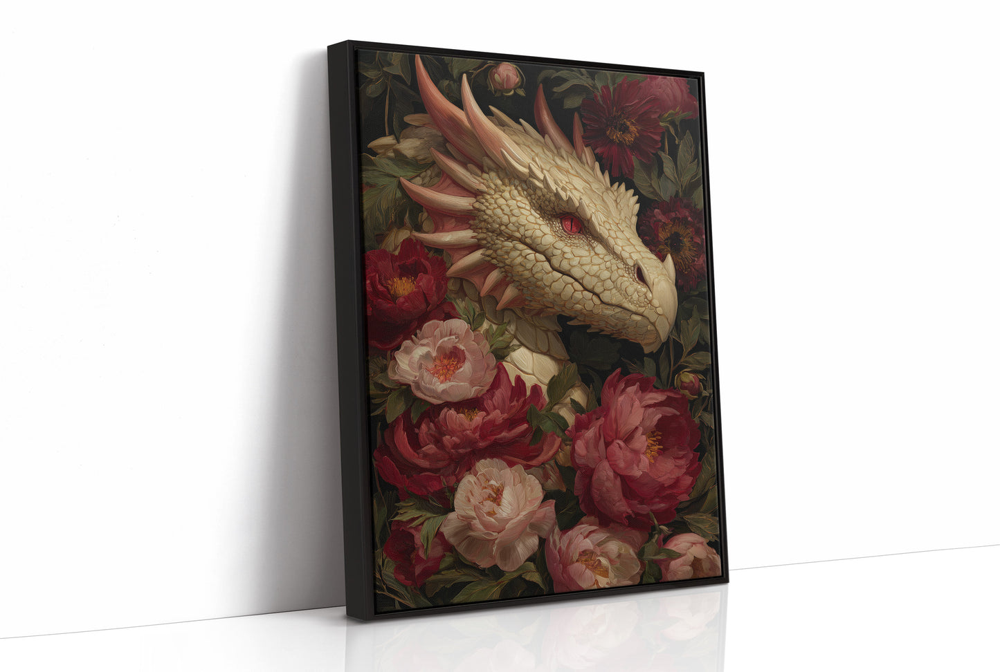 Ancient Scales Among Velvet Blooms