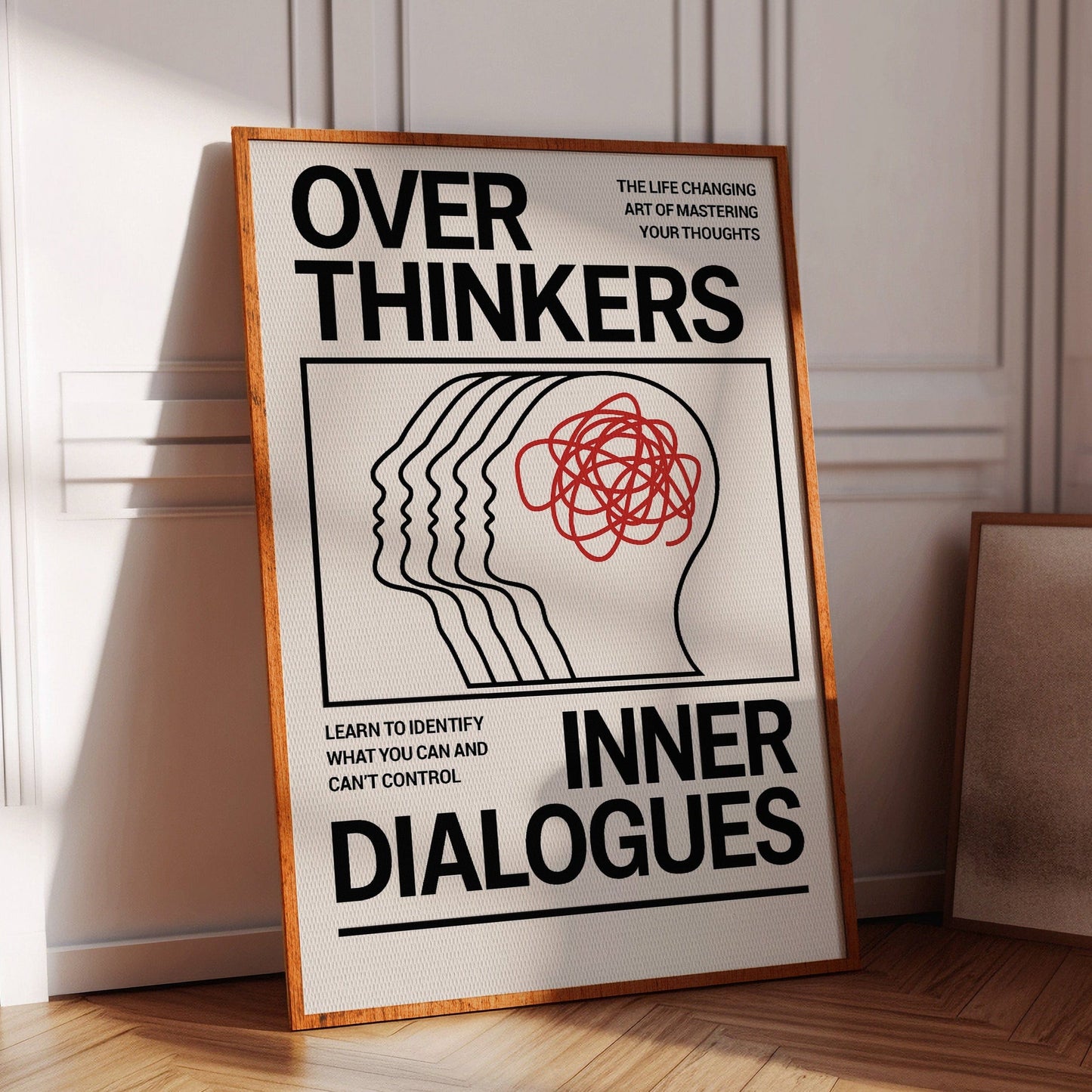Overthinkers Inner Dialogues – Bold Modern Mental Health Print