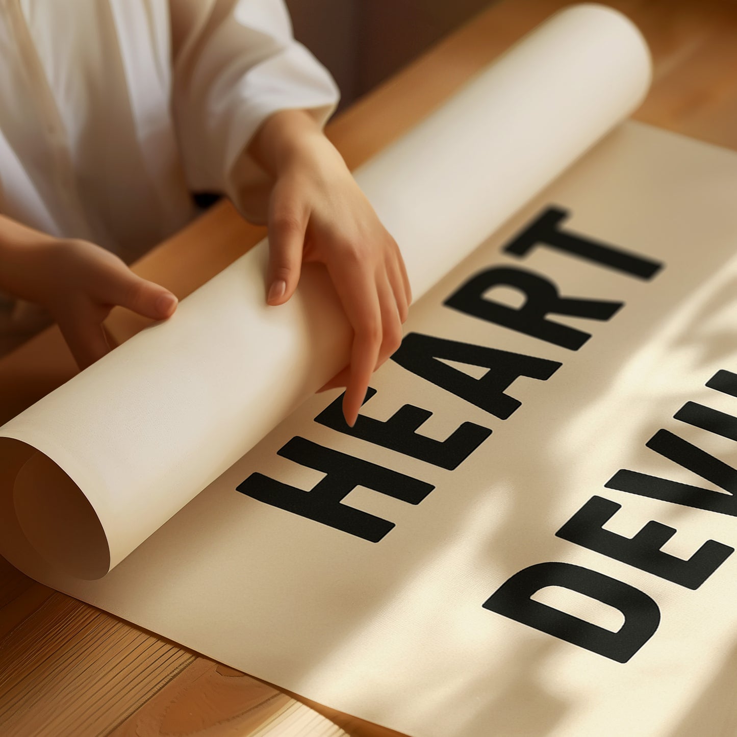 Angel’s Heart Devil’s Mind Typography Print