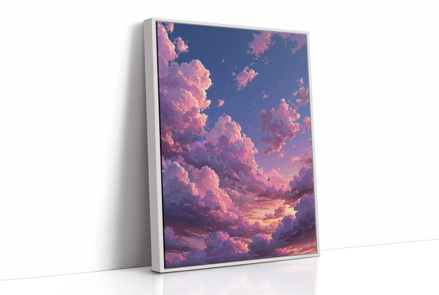 Twilight Clouds, Crescent Moon