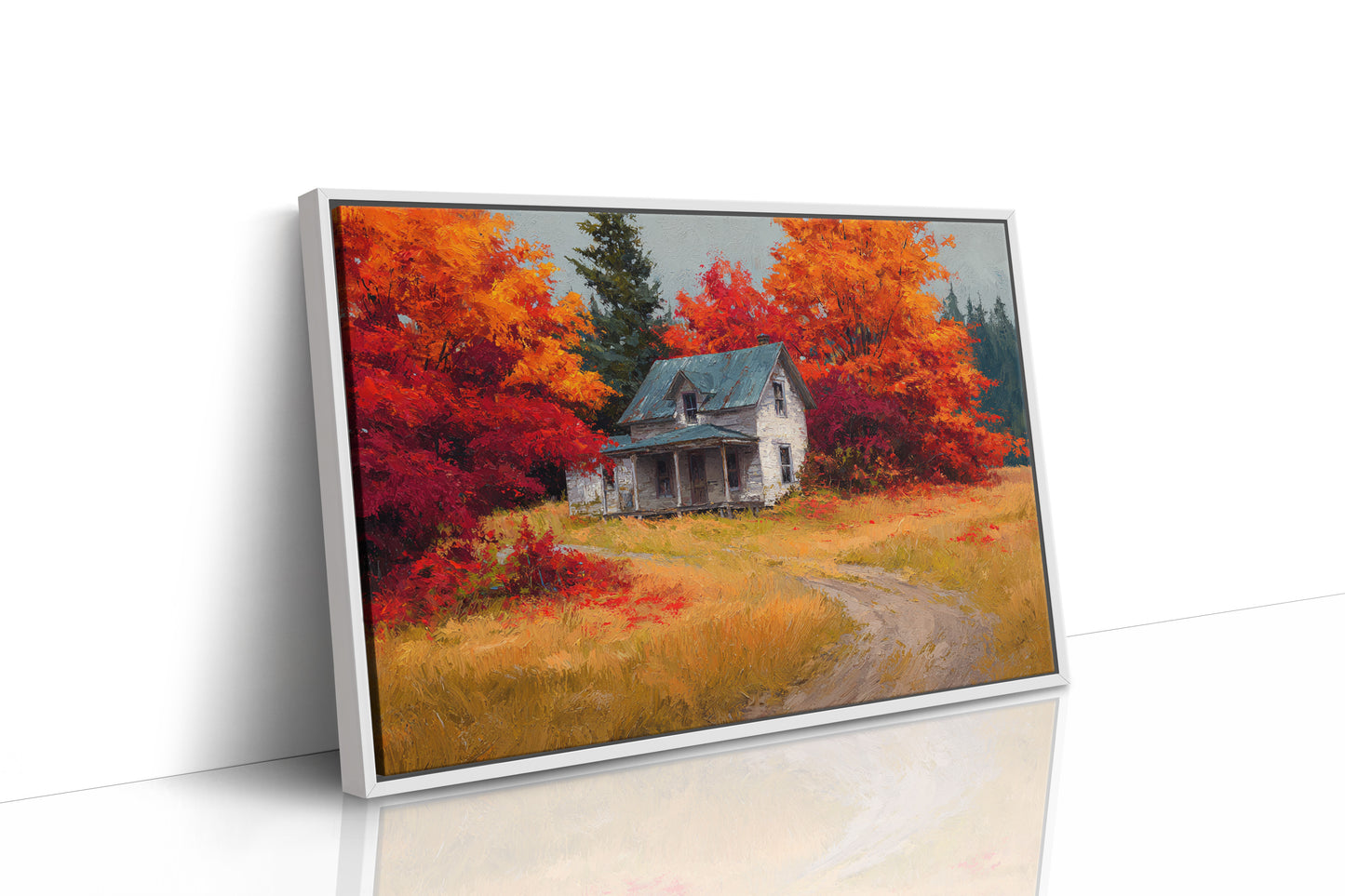 Harvest Home Beneath Fiery Canopy
