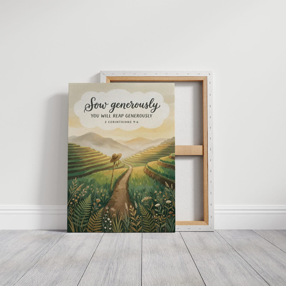 Sow Generously: Terraced Rice Field Path