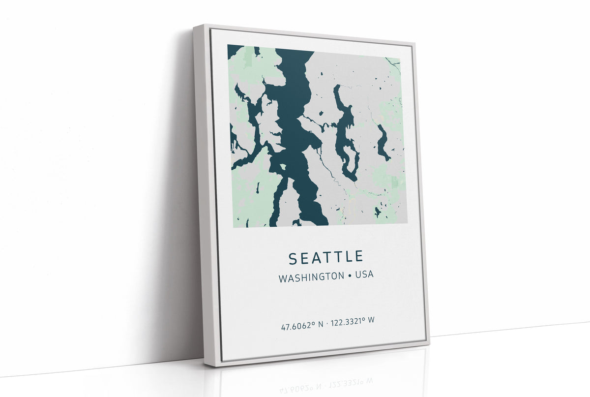 Seattle City Map Print