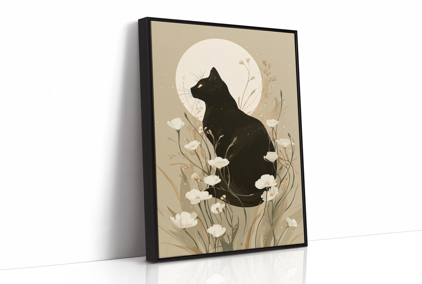 Midnight Blooms Under Moonlight