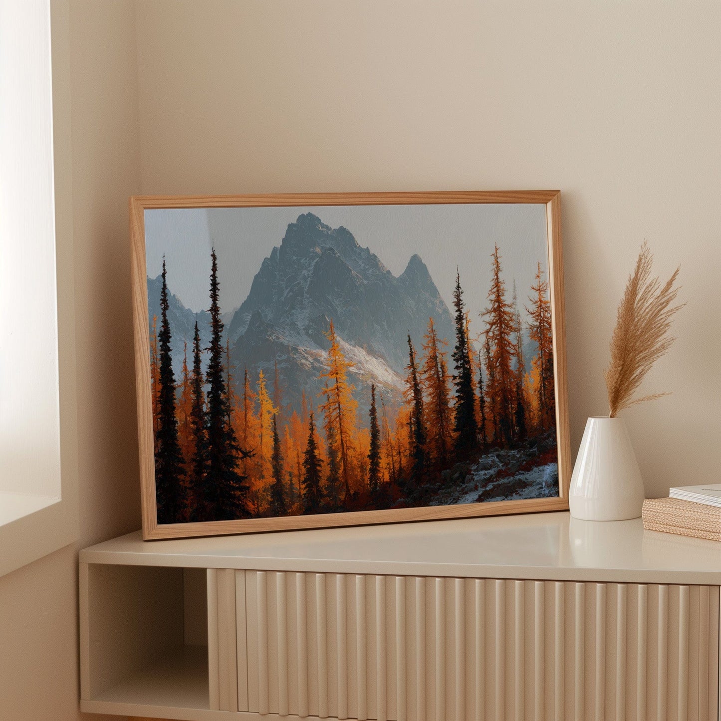 Autumn Fire Meets Mountain Frost