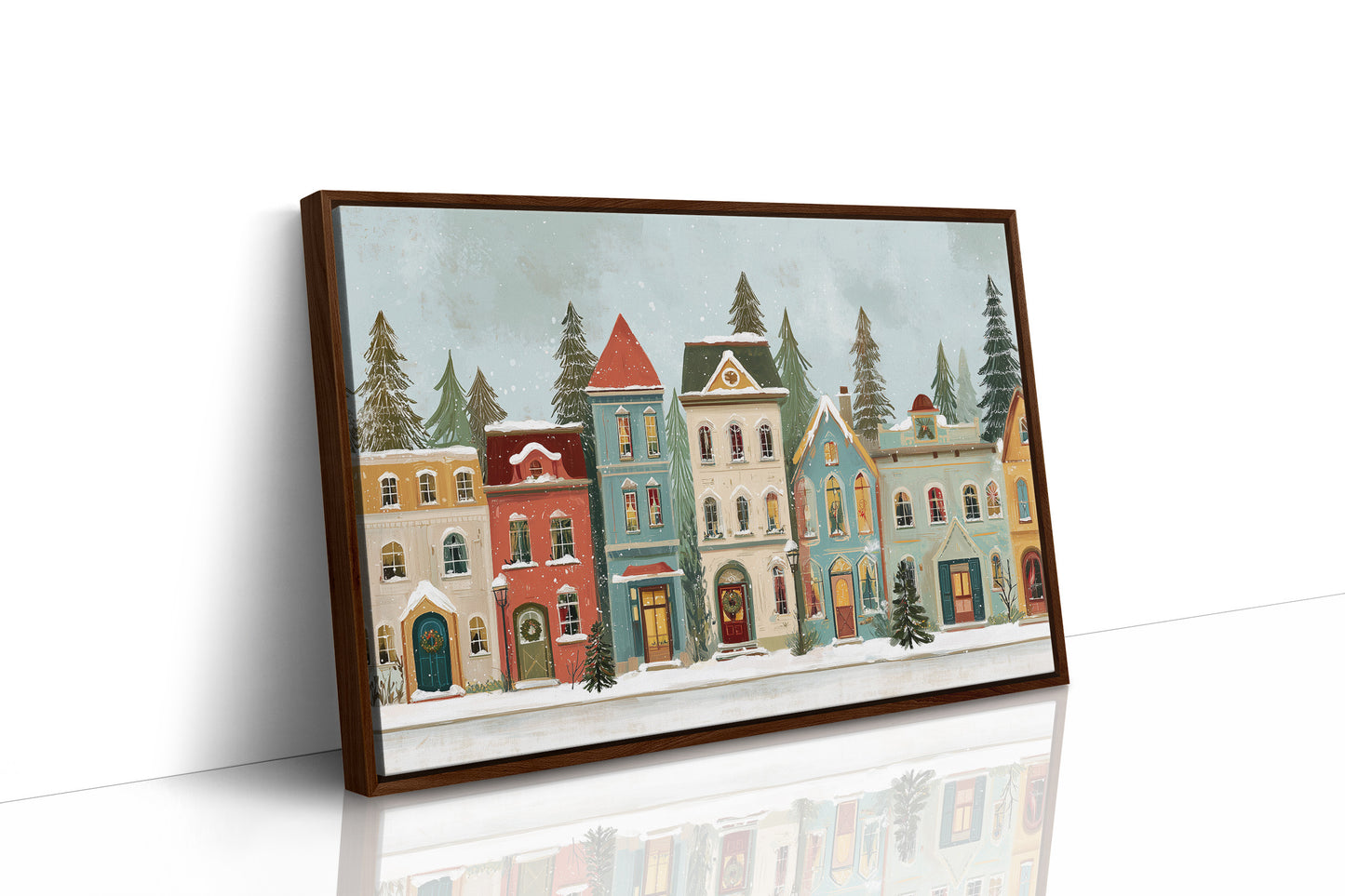 Whimsical Village Embraces Winter's Charm