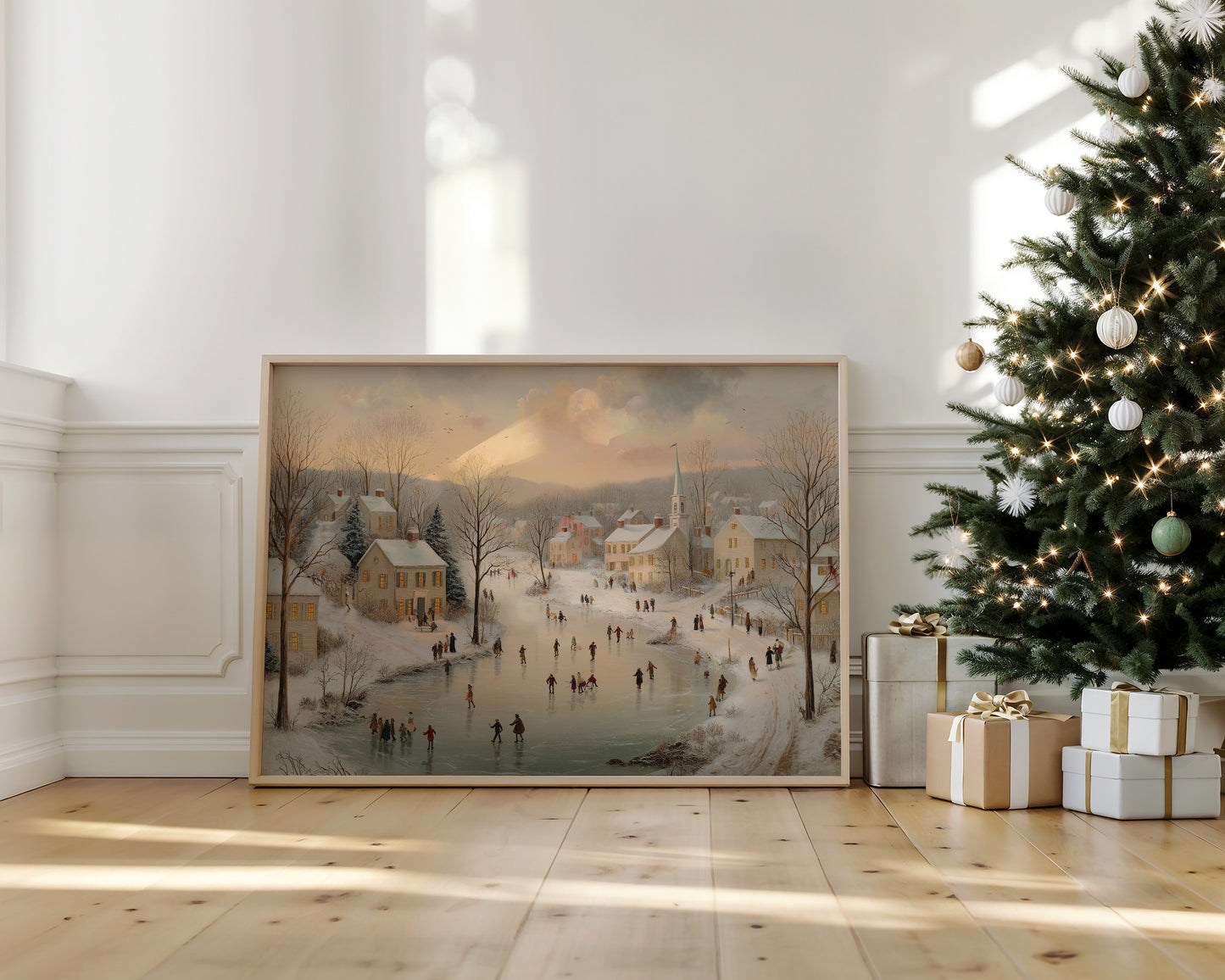 Winter Skaters Paint Their Village Story